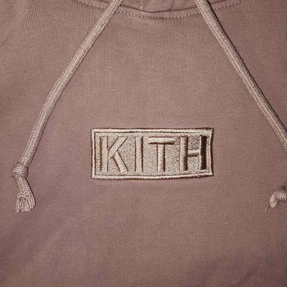 KITH Beige/Pink "Cinder" Box Logo Hoodie - Picture 2 of 5